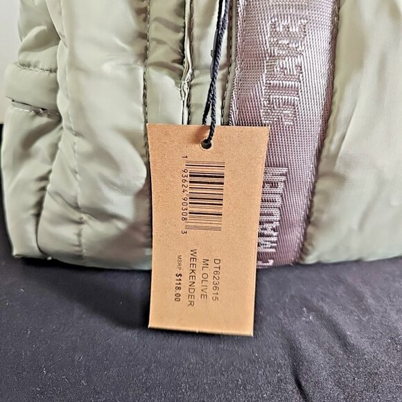 Steve Madden DT623615 ML Olive Quilted Puffer Weekender Bag - NWT - Picture 7 of 13